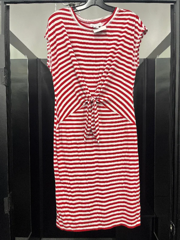 Final Clearance Striped Dress Casual Midi Liz Claiborne, Size M
