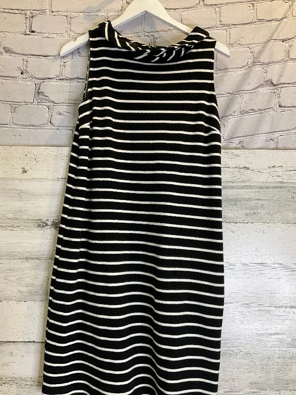 Crazy Deals Striped Pattern Dress Casual Short Talbots, Size L