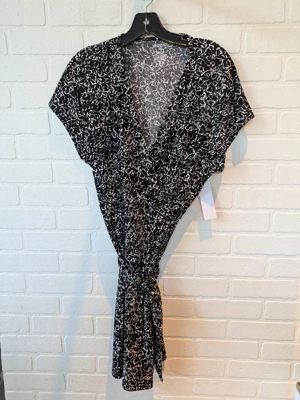 Price Slash Black & White Dress Casual Short Nine West, Size Xl