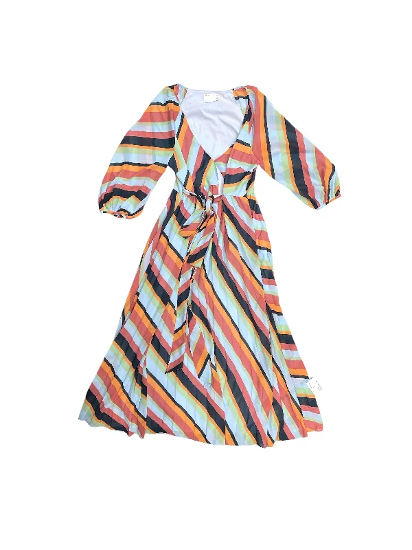 Midnight Sale Rainbow Print Dress Casual Maxi Asos, Size 12