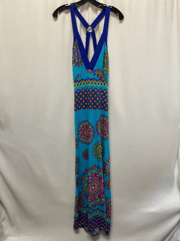 Instant Discount Teal Dress Casual Maxi Clothes Mentor, Size M