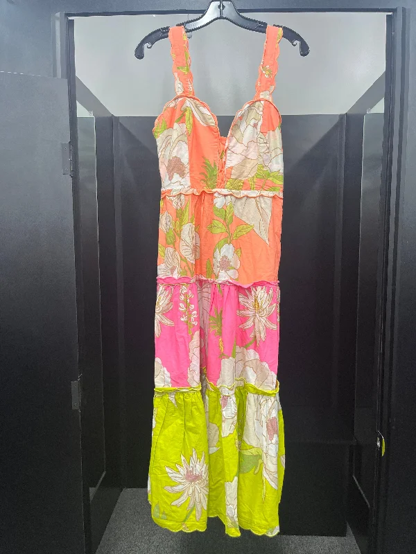 Holiday Sale Multi-colored Dress Party Long Farm Rio NWT, Size Xs