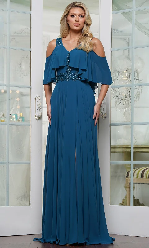 Huge Discounts Marsoni by Colors M327 - Draped Bodice Chiffon Gown