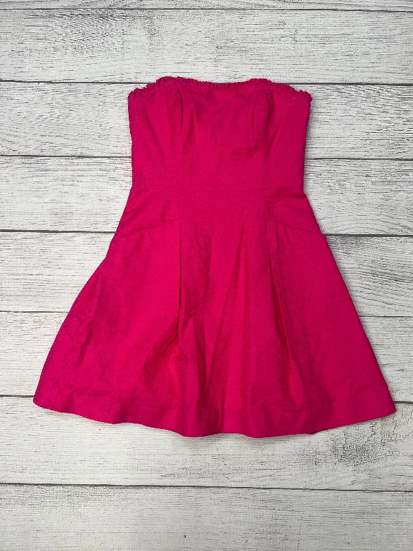 Don't Wait Hot Pink Dress Casual Short Lilly Pulitzer, Size 6