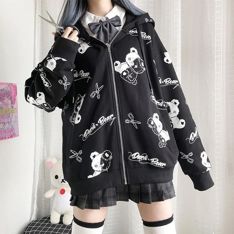 Now or Never Awakecrm Deeptown Gothic Sweatshirt Women Black Zip Up Hoodie Fashion Autumn Clothes E Girl Hoodies Korean Long Sleeve Emo Pullover Now or Never Awakecrm Deeptown Gothic Sweatshirt Women Black Zip Up Hoodie Fashion Autumn Clothes E Girl Hoodies Korean Long Sleeve Emo Pullover