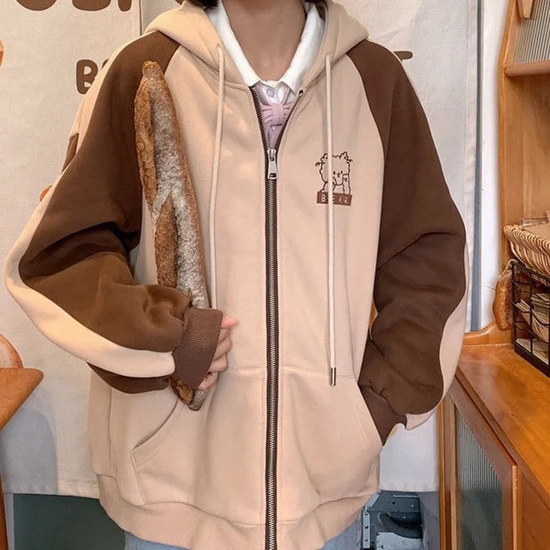 New Markdowns Awakecrm Deeptown Kawaii Zipper Hoodies Japanese Style Preppy Oversized Cute Harajuku Teenagers Korean Fashion Sweatshirts Fleece Winter New Markdowns Awakecrm Deeptown Kawaii Zipper Hoodies Japanese Style Preppy Oversized Cute Harajuku Teenagers Korean Fashion Sweatshirts Fleece Winter