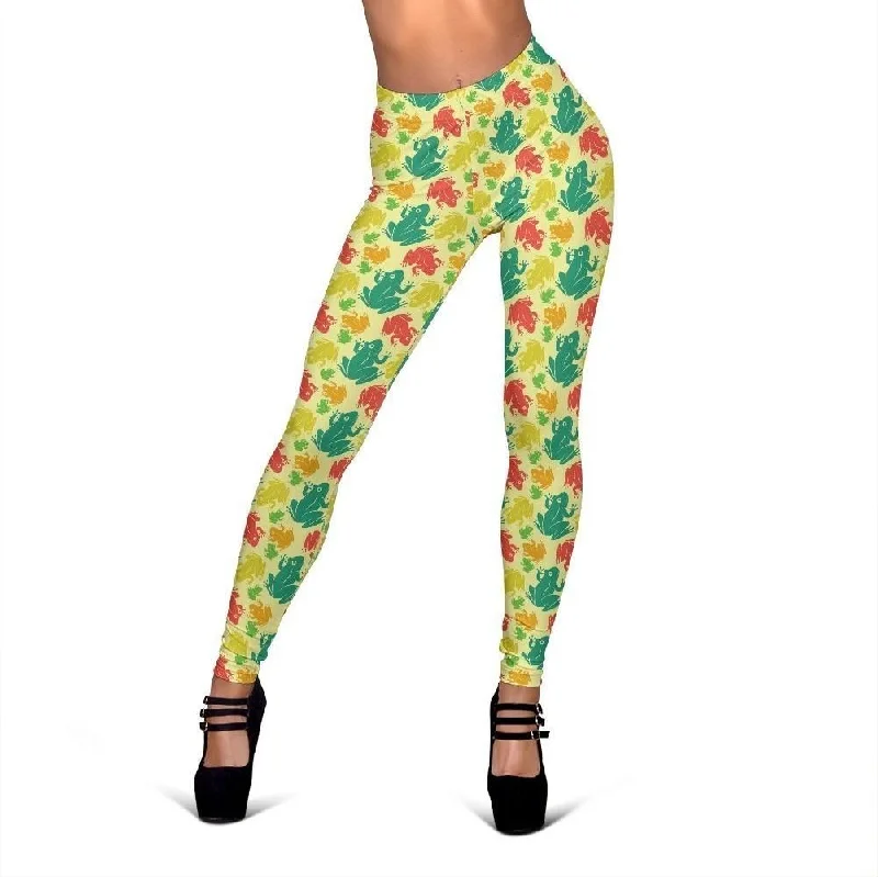 Season Finale Sale Frog Print Pattern Women Leggings