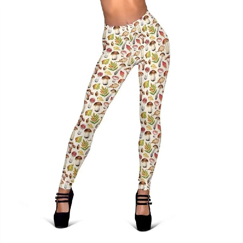 Buy More, Save More Pattern Print Mushroom Women Leggings