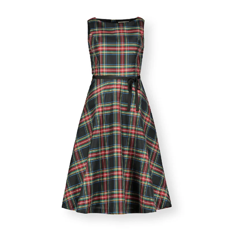 Massive Deals Button Back Fit and Flare Dress