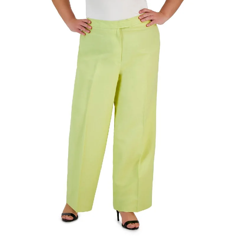 Buy More, Save More Anne Klein Womens High Rise Stretch Wide Leg Pants