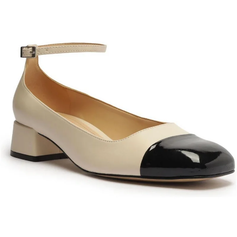 Big Discounts Arezzo Womens CHLOE Leather Square Toe Ankle Strap